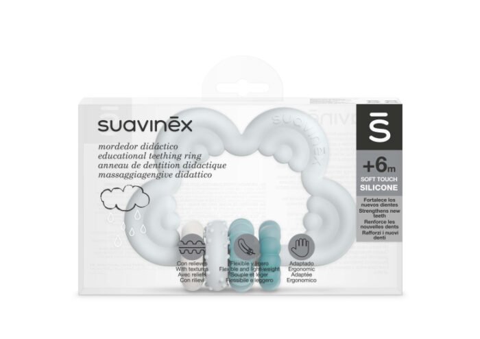 Прорізувач силіконовий з бряскальцем STEP 3/голубий (8426420079563) - Зображення 1