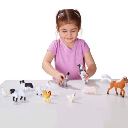 Ігровий набір тварин ферми, 10 штук Melissa&Doug (MD10594) - Зображення 2