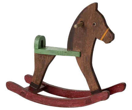 Коник-гойдалка Maileg для миші темно-коричневого кольору