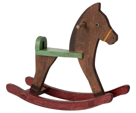 Коник-гойдалка Maileg для миші темно-коричневого кольору