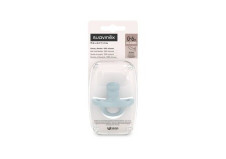 Пустушка силіконова анатомічна, 0-6 місяців,  Colour Essence /блакитна (8426420081580)