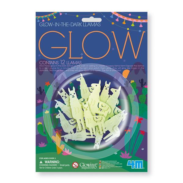 2 Набір сяючих наклейок 4M Лами (00-05941) - Зображення 1