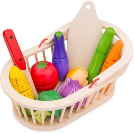 Ігровий набір New Classic Toys Кошик з овочами