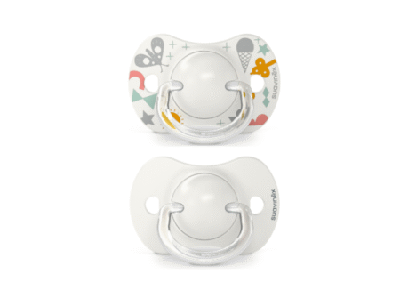 Пустушка фізіологічна (набір: 2 шт.), 0-6 місяців,  A walk in the park , сіра (8426420083195)