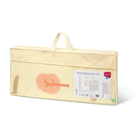 Розвиваючий килимок з спіненого XPE (2-ох стронній, Салатовий/Кремовий) (180 см x 200 см) - Зображення 4