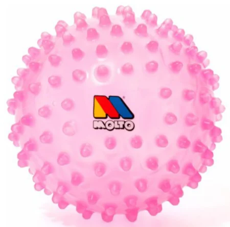 Сенсорний м'ячик, діаметр 20см, рожевий - Зображення 3