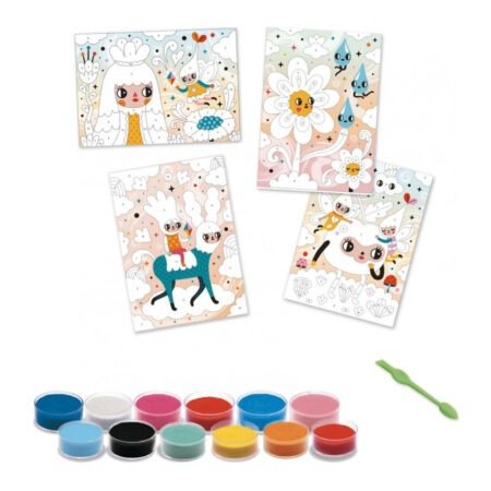 DJECO Художній комплект малювання кольоровим піском  Чудово мило , DJ08678 - Зображення 2