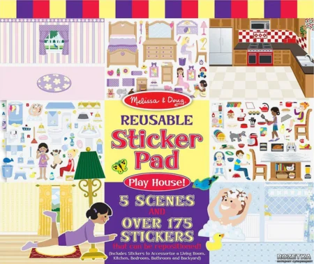 Набір багаторазових наліпок  Мій будинок  Melissa&Doug (MD14197)