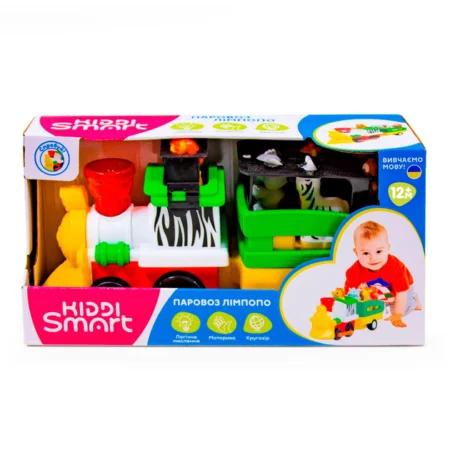 Игровой набор KIDDI SMART – ПАРОВОЗ ЛИМПОПО (свет, украинский)
