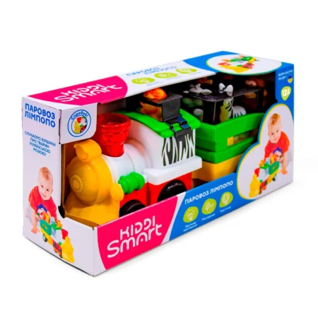 Игровой набор KIDDI SMART – ПАРОВОЗ ЛИМПОПО (свет, украинский) - Зображення 8