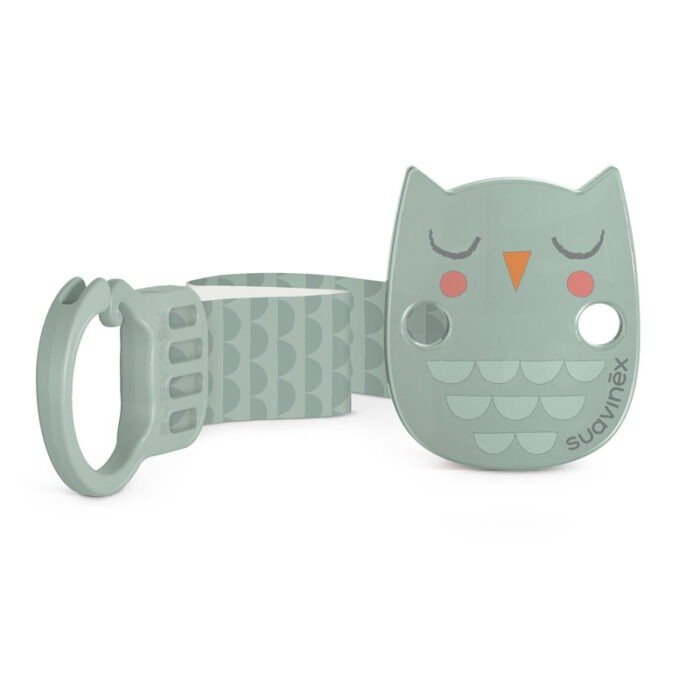 Кліпса для пустушки із атласною стрічкою, Bonhomia /зелена (8426420079761) - Зображення 1