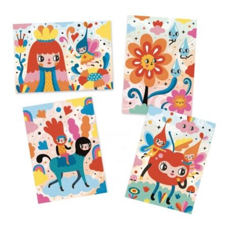 DJECO Художній комплект малювання кольоровим піском  Чудово мило , DJ08678 - Зображення 3