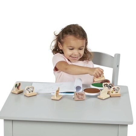 Мої перші штампи  Тварини ферми , 8 штук Melissa&Doug (MD12390) - Зображення 2