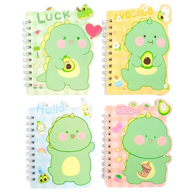 600609_1 (3) Блокнот на пружині 130x100mm, 60 л. Динозаврик/24/ - Зображення 1