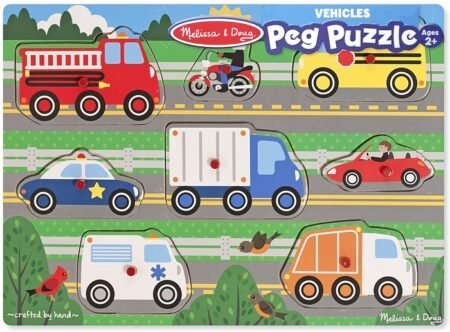 Дерев'яна рамка-вкладиш  Вгадай машинку , 8 елементів Melissa&Doug (MD9051)