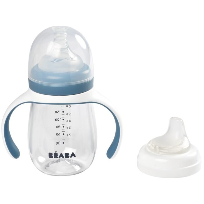 Поїльник навчальний Beaba 2 в 1 210 мл голубий - Зображення 9