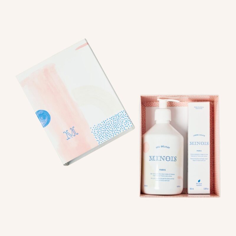 Набір коробка - Minois Paris Les Essentiels Box (sh/gel/500ml + cr/100ml)