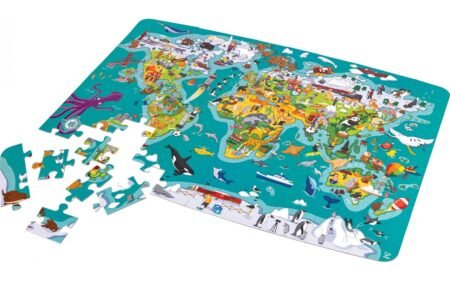 Пазл-гра Hape Карта світу 105 ел. (E1626) - Зображення 2