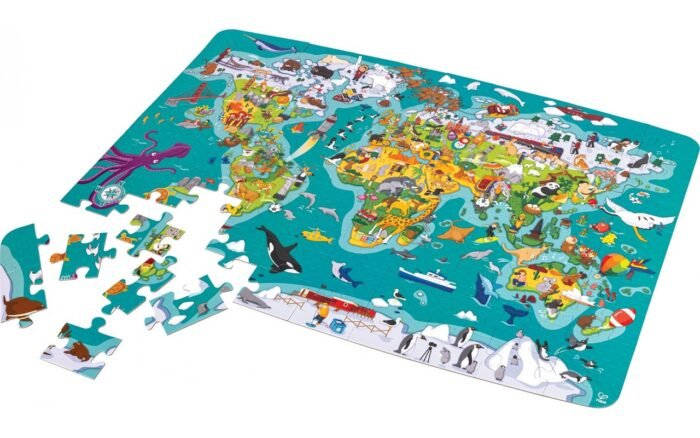 Пазл-гра Hape Карта світу 105 ел. (E1626) - Зображення 2