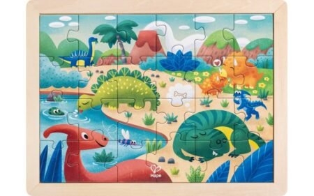 Пазл Hape Динозаври з розмальовкою (E1641)