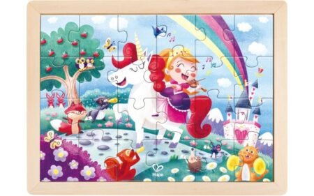 Пазл Hape Єдинороги з розмальовкою (E1642) - Зображення 4