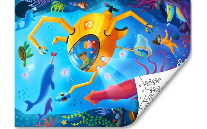 Пазл Hape Океан з розмальовкою (E1643) - Зображення 3