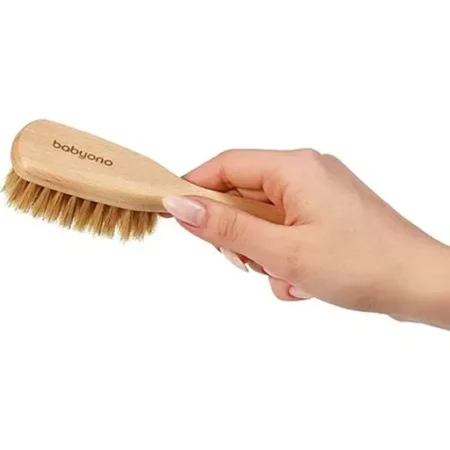 Щітка для волосся дерев'яна з натуральною щетиною середньої м'якості  BabyOno - Зображення 5
