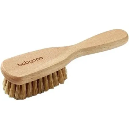 Щітка для волосся дерев'яна з натуральною щетиною середньої м'якості  BabyOno