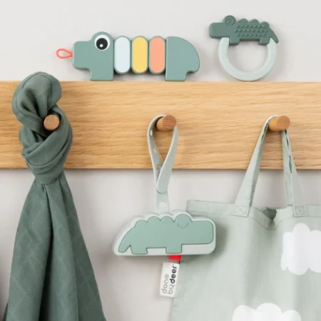 Силіконова сумка для пустушки Croco Зелена - Зображення 2