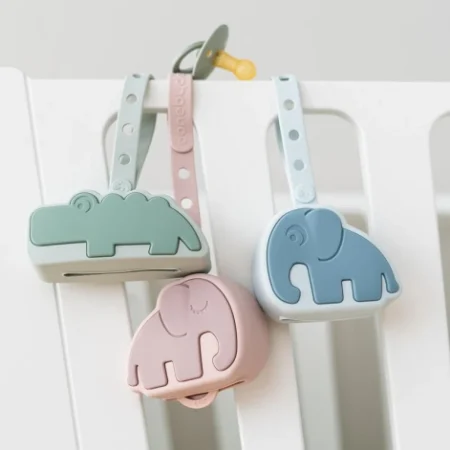 Силіконова сумка для пустушки Croco Зелена - Зображення 6