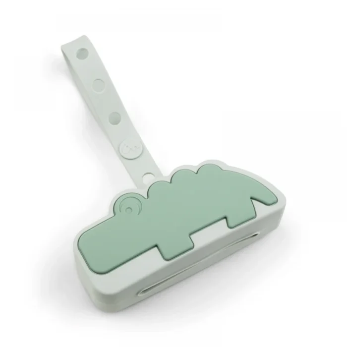 Силіконова сумка для пустушки Croco Зелена - Зображення 1