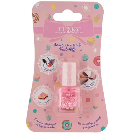 Лак для нігтів  Конфетті  з блискітками, колір яскраво-червоний