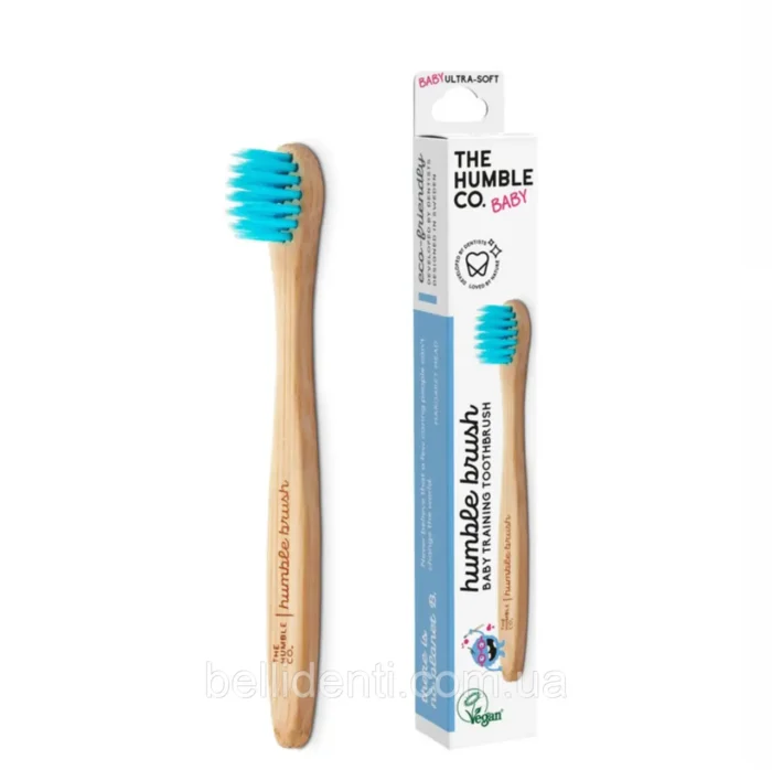 Зубна щітка Хамбл бейбі ультра м'яка, 0-2 роки(блакитна) 89032US - Зображення 1
