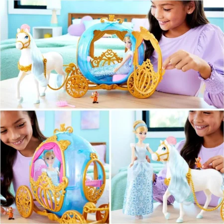 Ігровий набір Disney лялька принцеса Попелюшка та карета з білим конем - Зображення 3