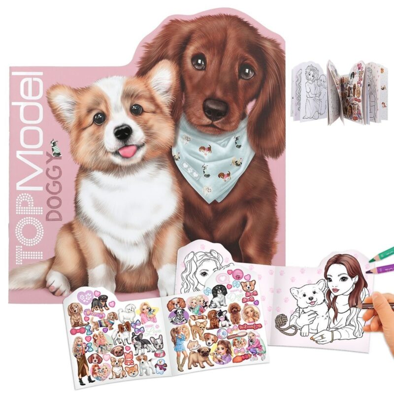 Книжка-розмальовка TOPModel Doggy Фігурні КІШЕНЯ та СОБАКА