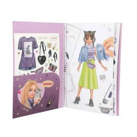 Книжка-розмальовка TOPModel Dress Me Up Big REBEL KITTY - Зображення 3