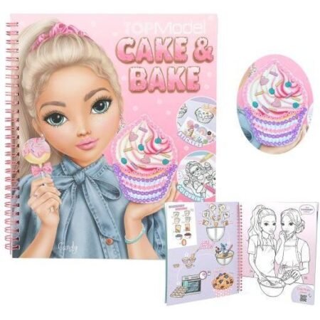 Розмальовка з наліпками TOPModel Cake & Bake Colouring Book With Sequins