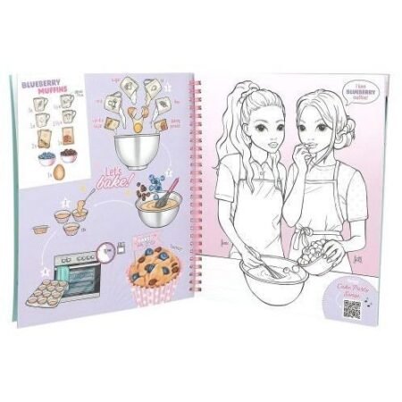 Розмальовка з наліпками TOPModel Cake & Bake Colouring Book With Sequins - Зображення 2
