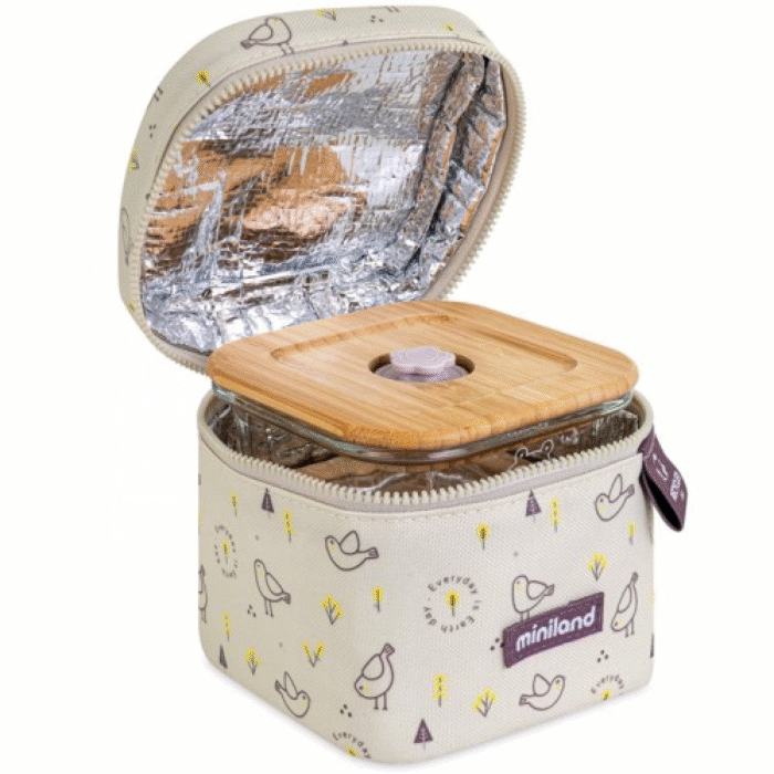 Термосумка с контейнерами (стекло) 2x210 мл Pack-2-go EcoSquare Chick - Зображення 2