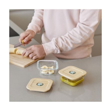 Термосумка с контейнерами (стекло) 2x210 мл Pack-2-go EcoSquare Frog - Зображення 2