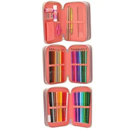 Пенал з канцелярією TOPModel Triple Pencil Case AOP GIRL POWER - Зображення 4