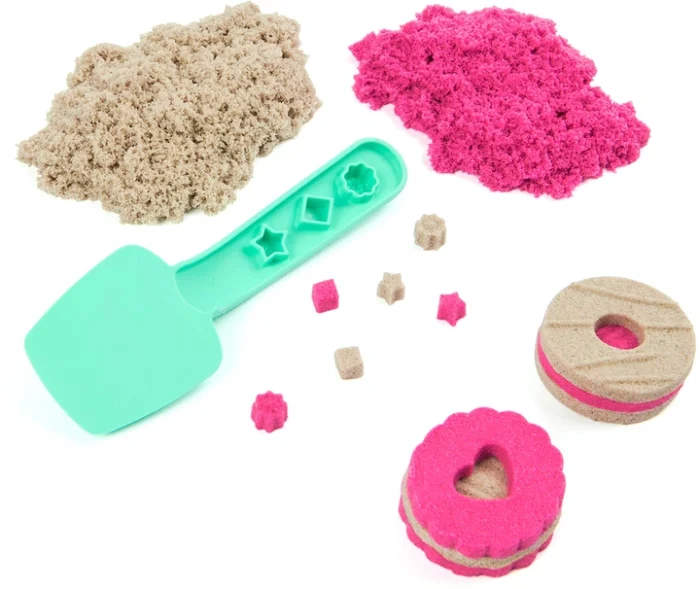 Набір піску для творчості - KINETIC SAND КОЛЬОРОВЕ ПЕЧИВО (2 кольори, 227 g, аксес.) - Зображення 3
