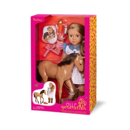 Лялька Our Generation Шеллі з лошам Аппалуза та аксесуарами 46см