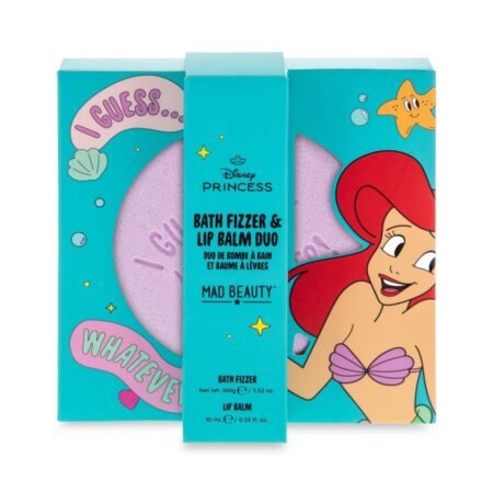 Набір бомбочка для ванни та бальзам для губ Disney Princess Express Yourself -Bath Fizzer & Lip Balm Set-Ariel