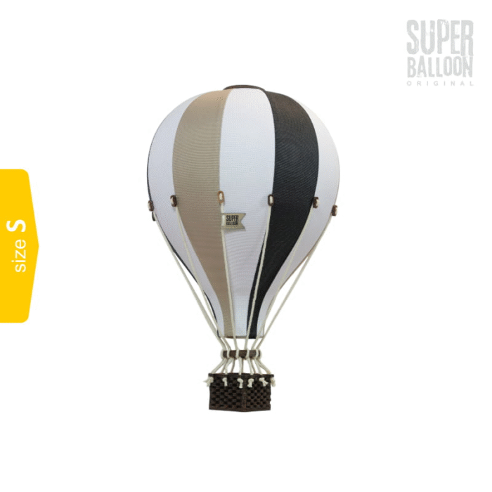 Повітряна куля - Decorative Balloon, розмір S - білий / чорний / бежевий - Зображення 1