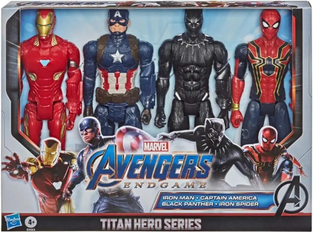 Набір фігурок Hasbro: Тор, Капітан Америка, Черна Пантера, Людина Павук  30 см