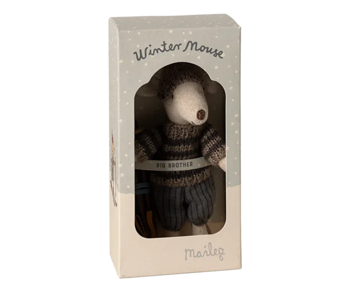 Зимова миша з лижним комплектом, Великий брат - Сірий - Зображення 3