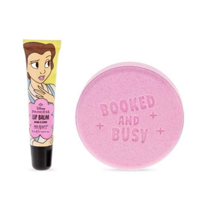 Набір бомбочка для ванни та бальзам для губ Disney Princess Express Yourself -Bath Fizzer & Lip Balm Set-Belle - Зображення 3