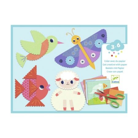 DJECO Набір для створення колажу  Фігурні картинки , DJ09057