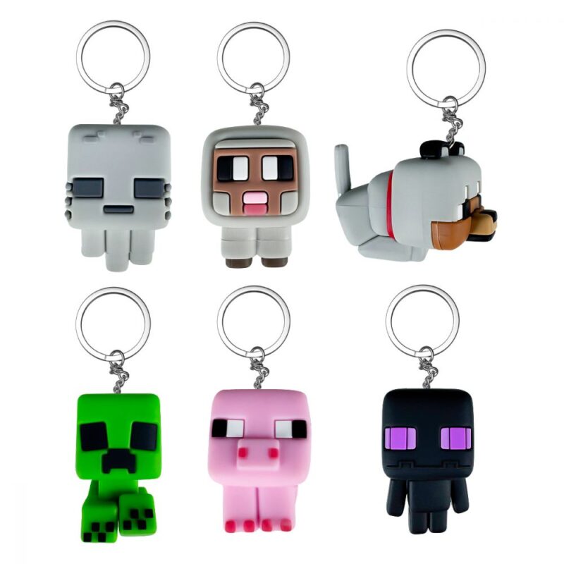 MINECRAFT Гумова фігурка з підвіскою, арт. JTMIN-35201-2